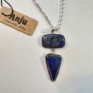 ANJU Kashi Lapis Necklace • Semi-Precious Stone, 30″